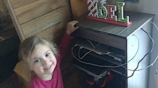 In which Nick builds something out of wood and that makes everybody happy. Our charging station -- an open shelf cabinet out of 