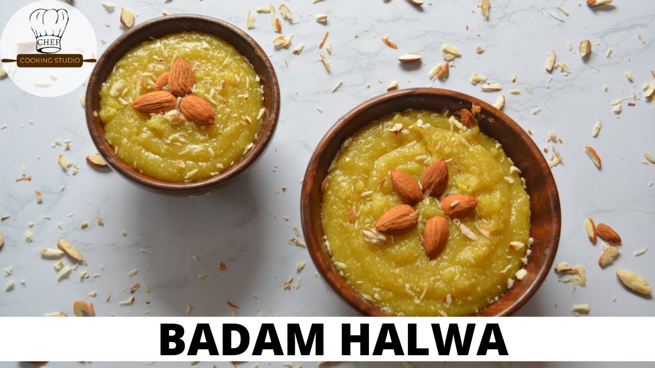 Indian Dessert Badam Halwa | Chef Cooking Studio