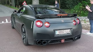 Nissan GT-R R35 with iPE Exhaust - LOUD Accelerations, Turbo Sounds & Flames!