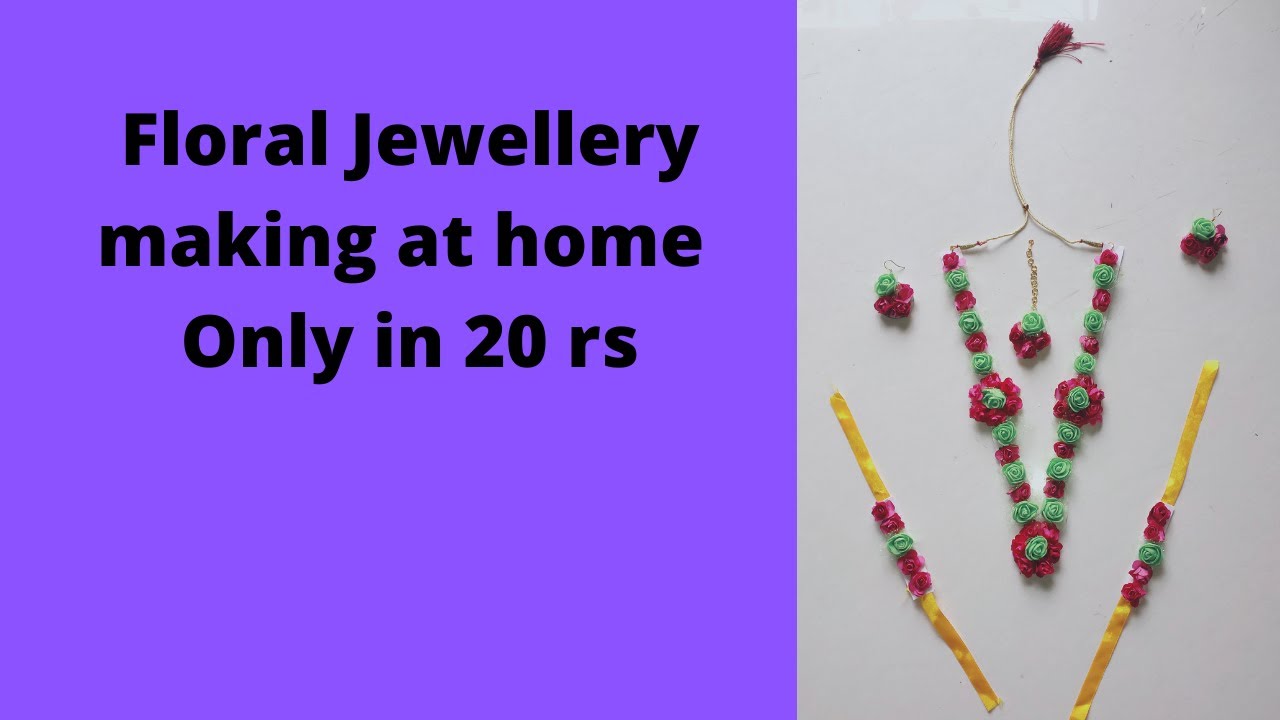 Flower Jewellery Making Flower Jewellery for haldi flower Jewellery