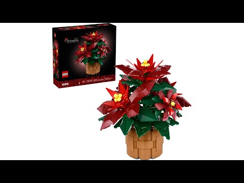 LEGO Icons Botanical Collection 10370 Poinsettia unboxing & Speed Build