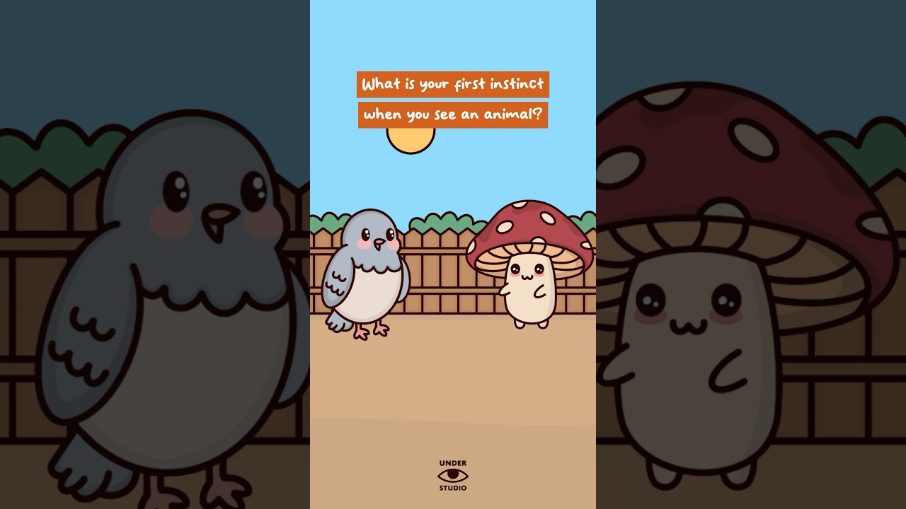 Animal Instincts 😏 Mushie & Birdie | Comedy Animation Meme | Original Audio: canonlybejared