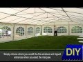 How to erect a Commercial DIY Marquee