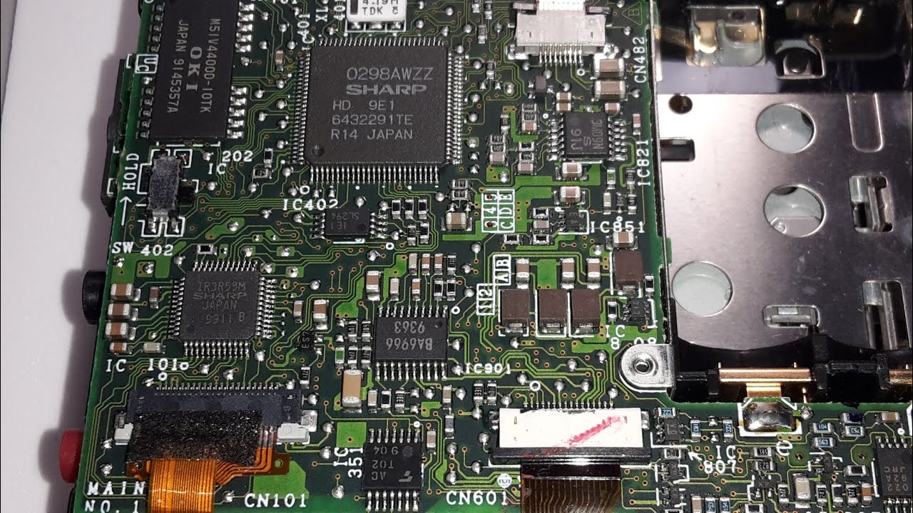 Sharp Mini Disc Player Recorder MDMT15 Tear Down YouTube