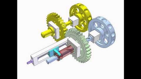 Transmission between two parallel shafts with adjustable relative angle 1