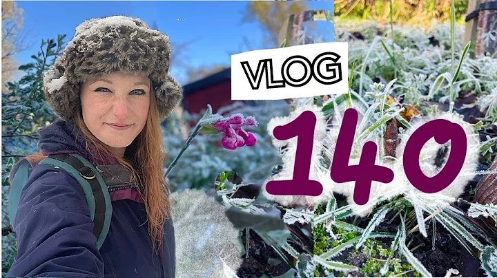 Ep140 It got COLD! Pinching out Sweetpeas and lots...
