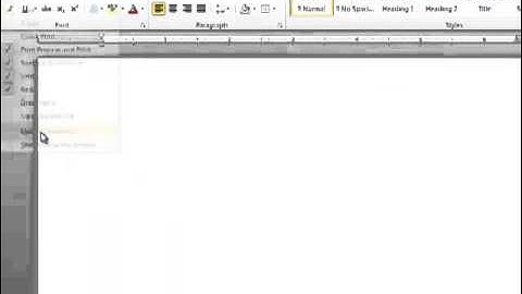 MS Office 2010 - Quick Access Toolbar