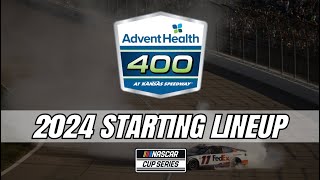 2024 Advent Health 400 at KANSAS | STARTING LINEUP