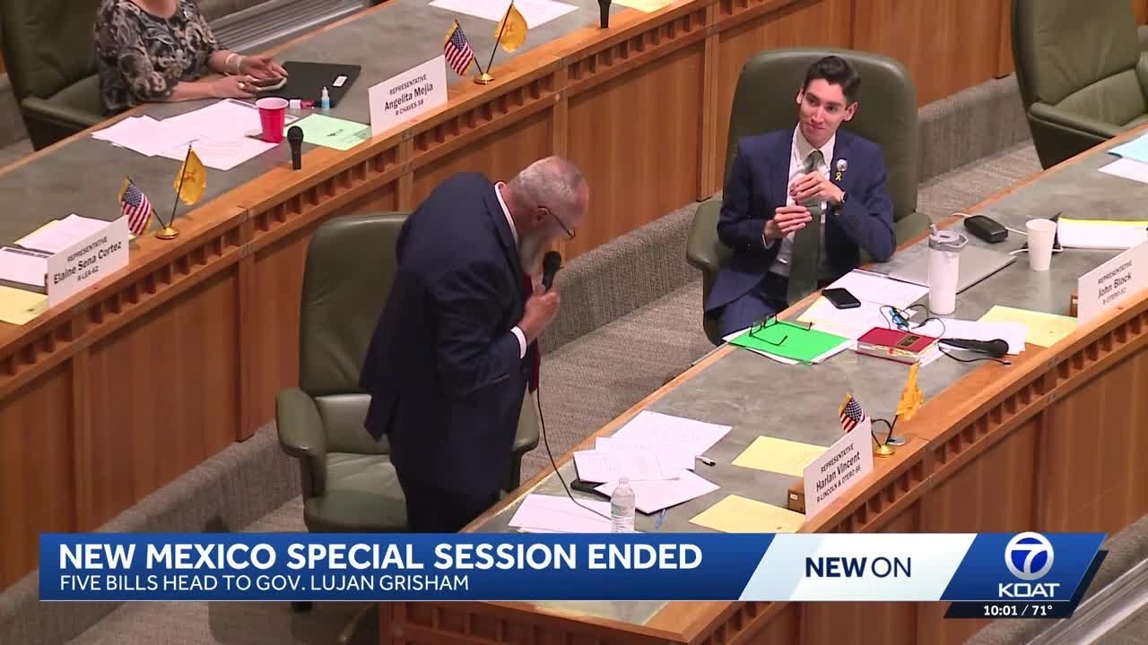 NM Special Session ends in two days - YouTube