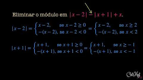 Qual a principal função do módulo Quando temos um sinal de igualdade?