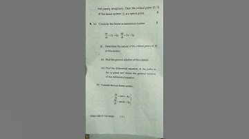 M.sc 1st sem Ordinary differential equations paper:16MAT21C3 2022