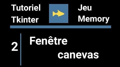 2. Fenêtre, canevas
