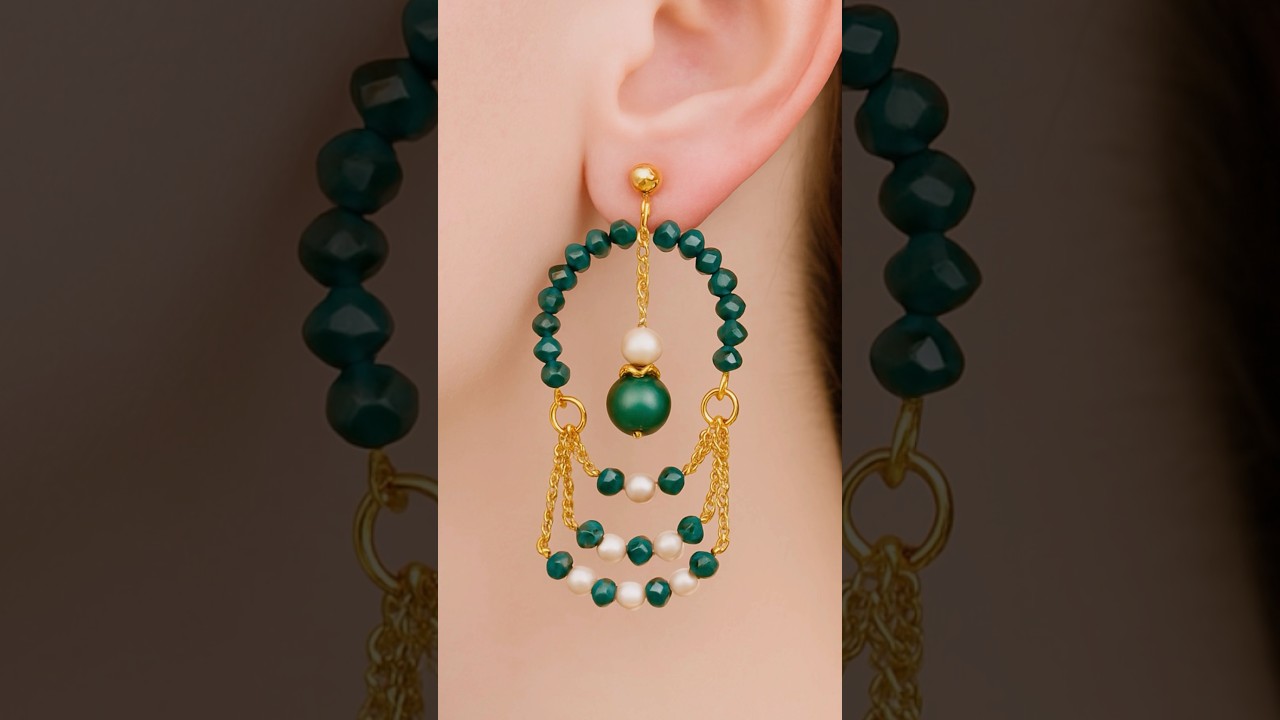 🌸 Simple Yet Royal! Trending Pearl Earrings Design 2025 