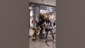 Thumbnail of Bro almost transformed 🚖🤖🥲 #funny #bumblebee #transformers #fail #shorts