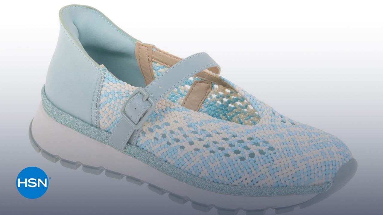 (取寄) ケネスコール リアクション レディース EZ オン Kenneth Cole Reaction women Kuerq Ez On Blue Multi Knit Kenneth Cole Reaction Kuerq EZ-On Mary Jane Sport Ballet Flat