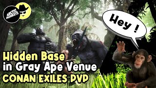 Hidden Base in Gray Ape Venue | Conan Exiles