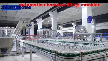 High-speed automatic shampoo filling machine and shampoo pump capping machine