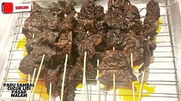 PARU SAMBAL CUCUK LIDI PASAR MALAM || SAMBAL CHILLI BEEF LUNG || IDEA BISNES GERAI MEE KAWAH.