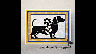 Layered Puppy Card with a Floral Background in Cricut Design Space