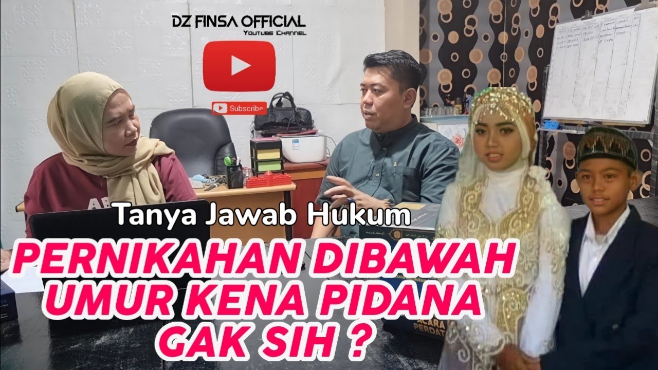 TANYA JAWAB HUKUM : PERNIKAHAN DIBAWAH UMUR, KENA PIDANA GA  SIH??? #kuliahhukum#belajarhukum
