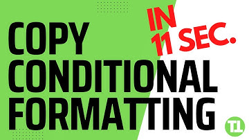 Copy Conditional Formatting Explained in 11 Seconds Google Sheets Excel 🤯#googlesheets #excel
