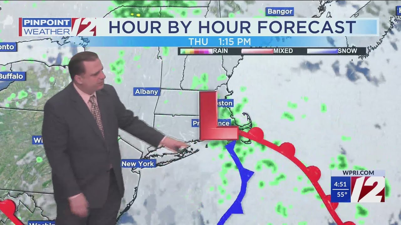 WPRI 12 Weather Forecast for 5/28/25: Dry today; showers tonight - YouTube