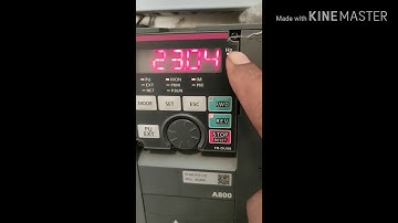 Monitoring current and voltage characteristics of motor with VFD when it start