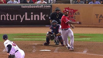 LAA@MIN: Kendrick plates Trout, one scores on error