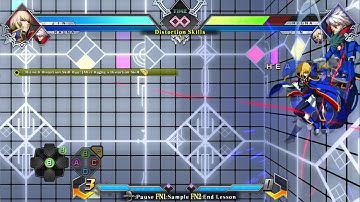 BlazBlue Cross Tag Battle - Jin 8.9k 4-bar corner combo