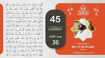 45 سورة الجاثية   القارئ الشيخ نورين محمد صديق