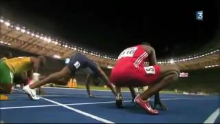 اسرع رجل في العالم سباق 100 متر الجمايكي بولت كسر الارقام القياسية في العاب القوى