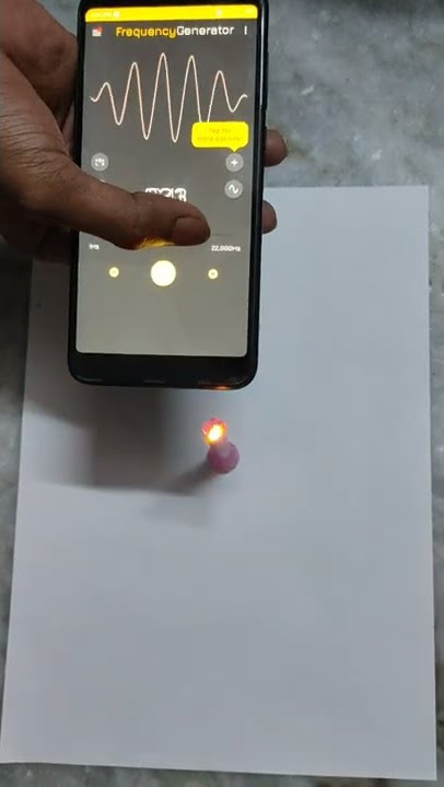 Magical effect of frequency on burning candle!!😱