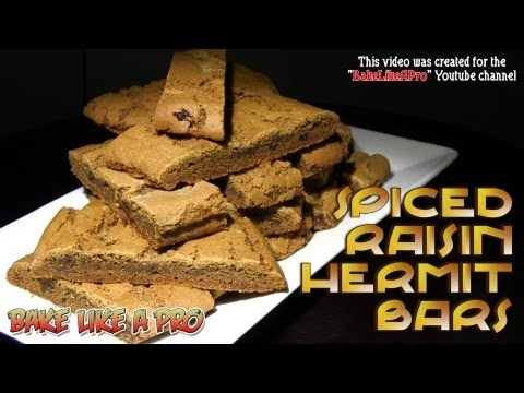 The BEST Spiced Raisin Hermit Bars Recipe