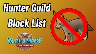 Hunter Guild Block List & Rerolls (Varlamore OSRS) screenshot 5