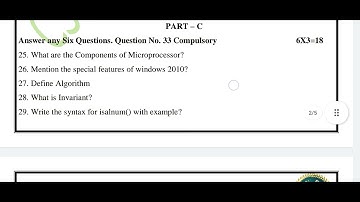 11th Computer Science Half yearly Exam Model Question Paper – 2022 