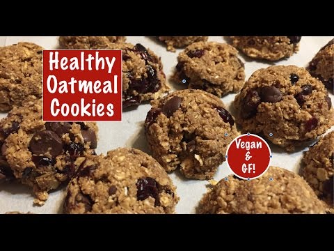 Healthy Oatmeal Cookies - Vegan & Gluten Free!
