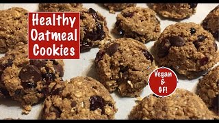 Healthy Oatmeal Cookies - Vegan & Gluten Free!