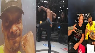Snoop Dogg Showing Off His Moves in the Octagon & Will Do Commentating with Faber on DWTNCS