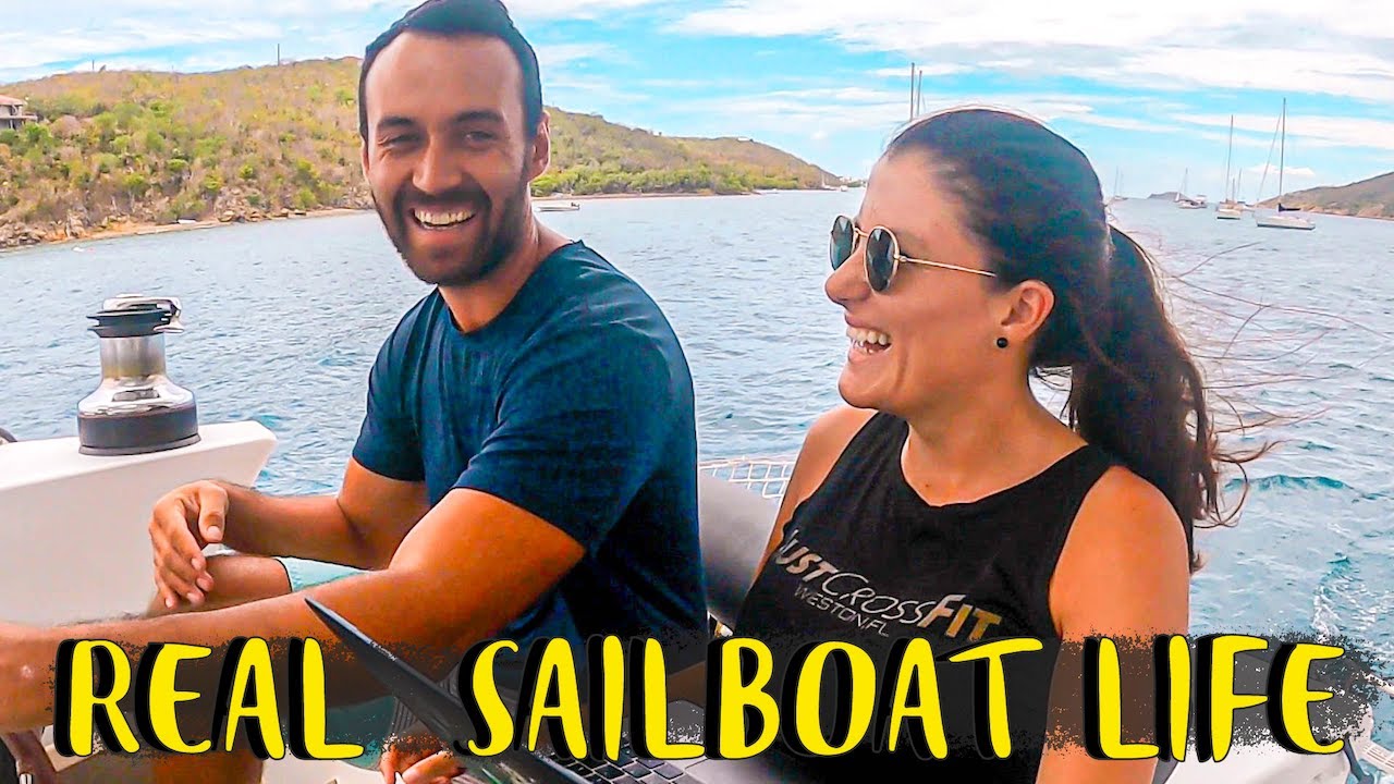 SAILING CATAMARAN TO ANTIGUA⛵ Sailboat Living What's It Like