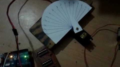 arduino based IR remote controlled servo motor video