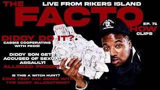 Troy Ave reacts to Cassie Cooperating with the Feds in P Diddy Case (Clips) | Facto Show ep 71