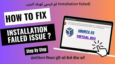 "The installation encountered an unrecoverable error" in Ubuntu installation | Ubuntu.