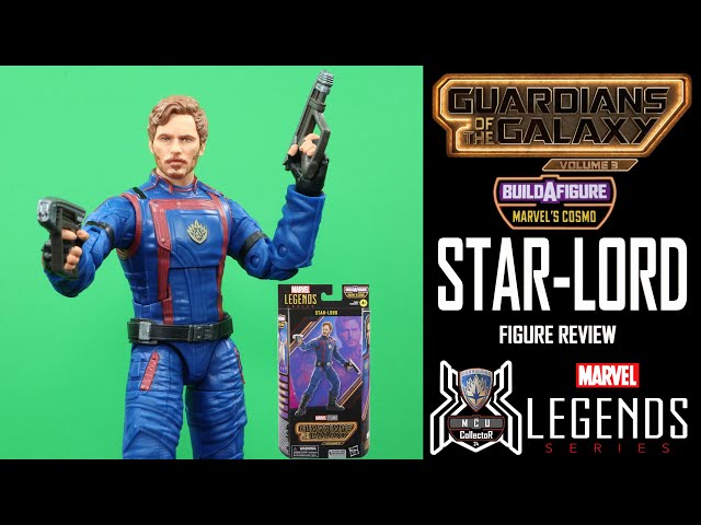 Marvel Legends STAR-LORD Guardians of the Galaxy Vol 3 Cosmo BAF Wave MCU  Movie Figure Review 
