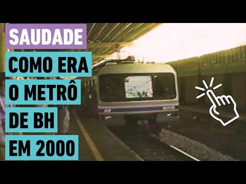 Imagens antigas do metrô de BH em 2000. Relembre! Eldorado-Minas Shopping