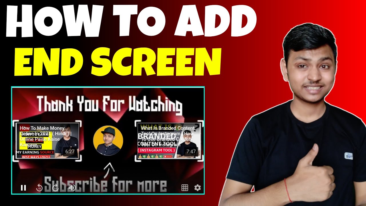 How To Add End Screen On YouTube Video ( Hindi ) | End Screen Kaise Lagaye