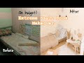 EXTREME SMALL BEDROOM MAKEOVER(1,8x2,5m) - Korean style | ide kamar kost | AESTHETIC | INDONESIA