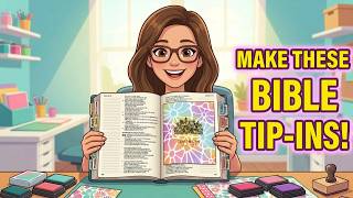 3 Beautiful Bible Tip Ins You Can Make Today 🌸 | Easy Stamping Tutorial