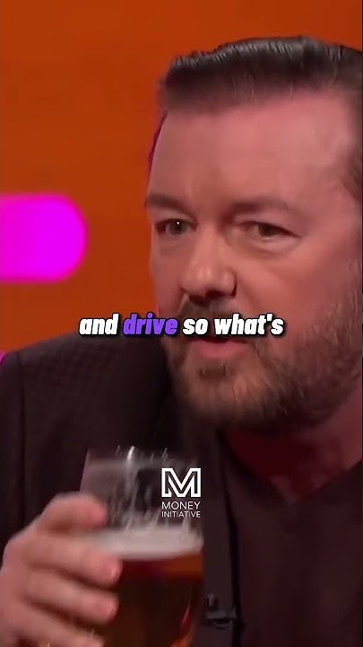 Ricky Gervais can’t drive🤯 | #moneyinitiative - YouTube