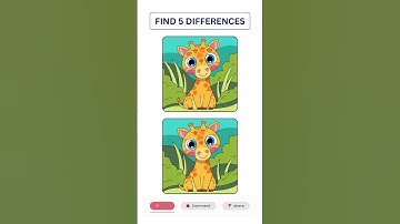 Only 10% Can Find All 5 Differences | Visual Puzzle Challenge #shorts