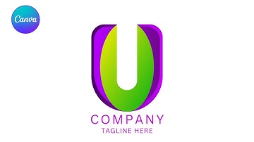 How to Create gradient logo in canva ? | Canva Swirl Logo Design lHow to make a Logo in canva